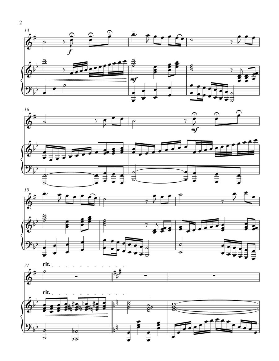 How Great Thou Art (treble Eb instrument solo) Alto Saxophone scores gallery preview page 3