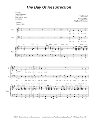 The Day Of Resurrection (Duet for Tenor and Bass solo - Piano accompaniment)