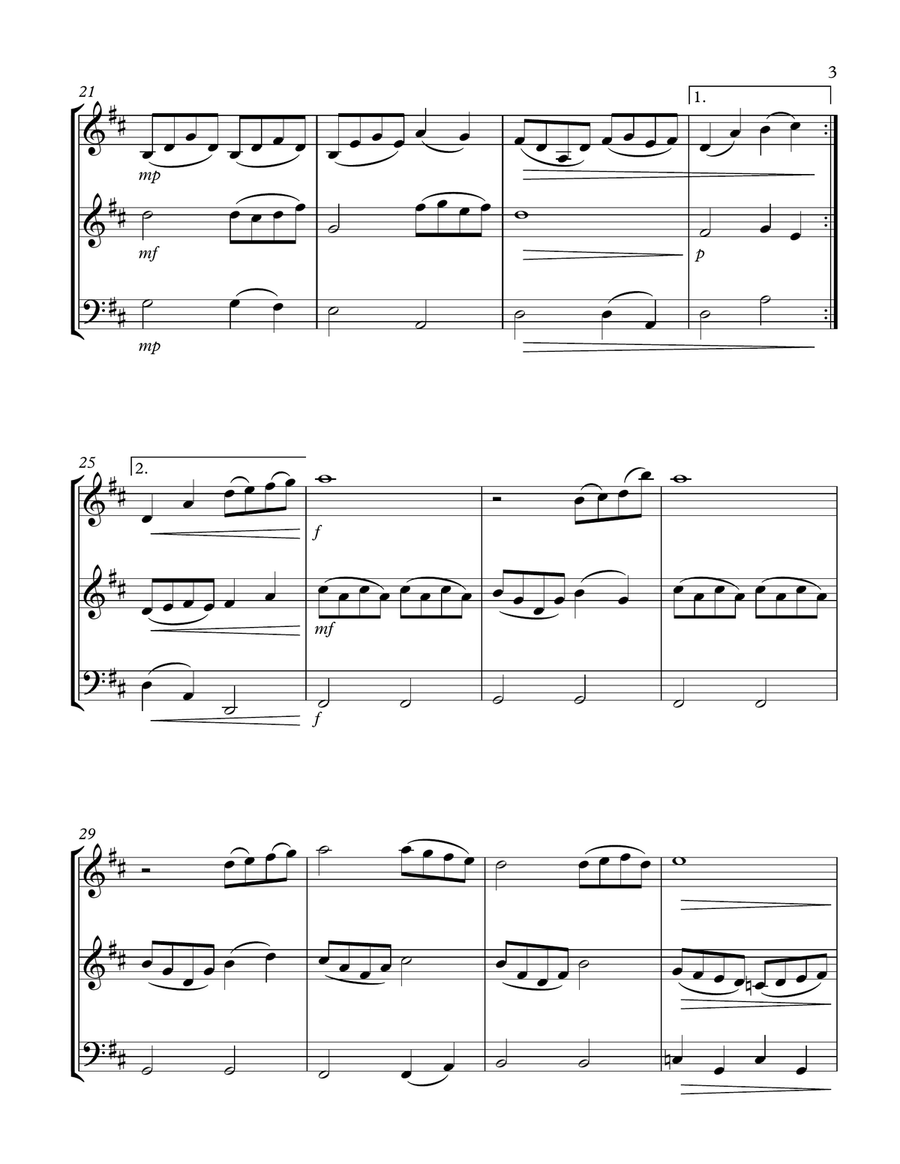 Beauty And The Beast String Trio scores gallery preview page 3
