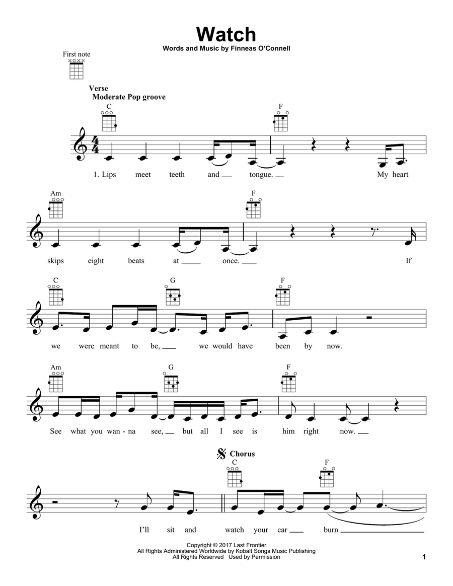 watch Ukulele scores gallery preview page 1