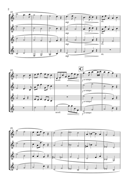 "Stoic Theme" for Clarinet Quartet