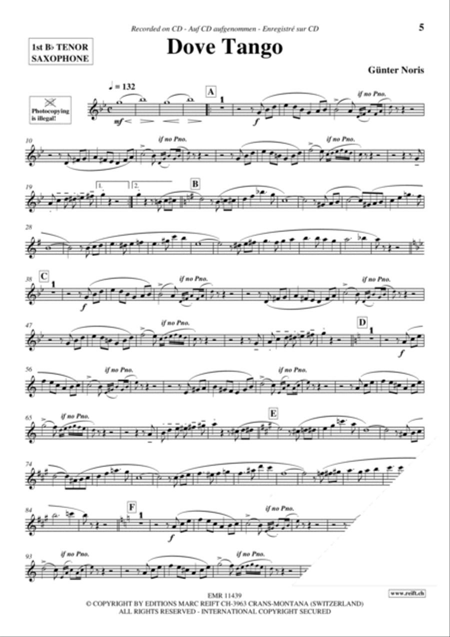 Play The 1st Tenor Sax With The Ballroom Dance Orchestra Vol. 4 Tenor Saxophone scores gallery preview page 6