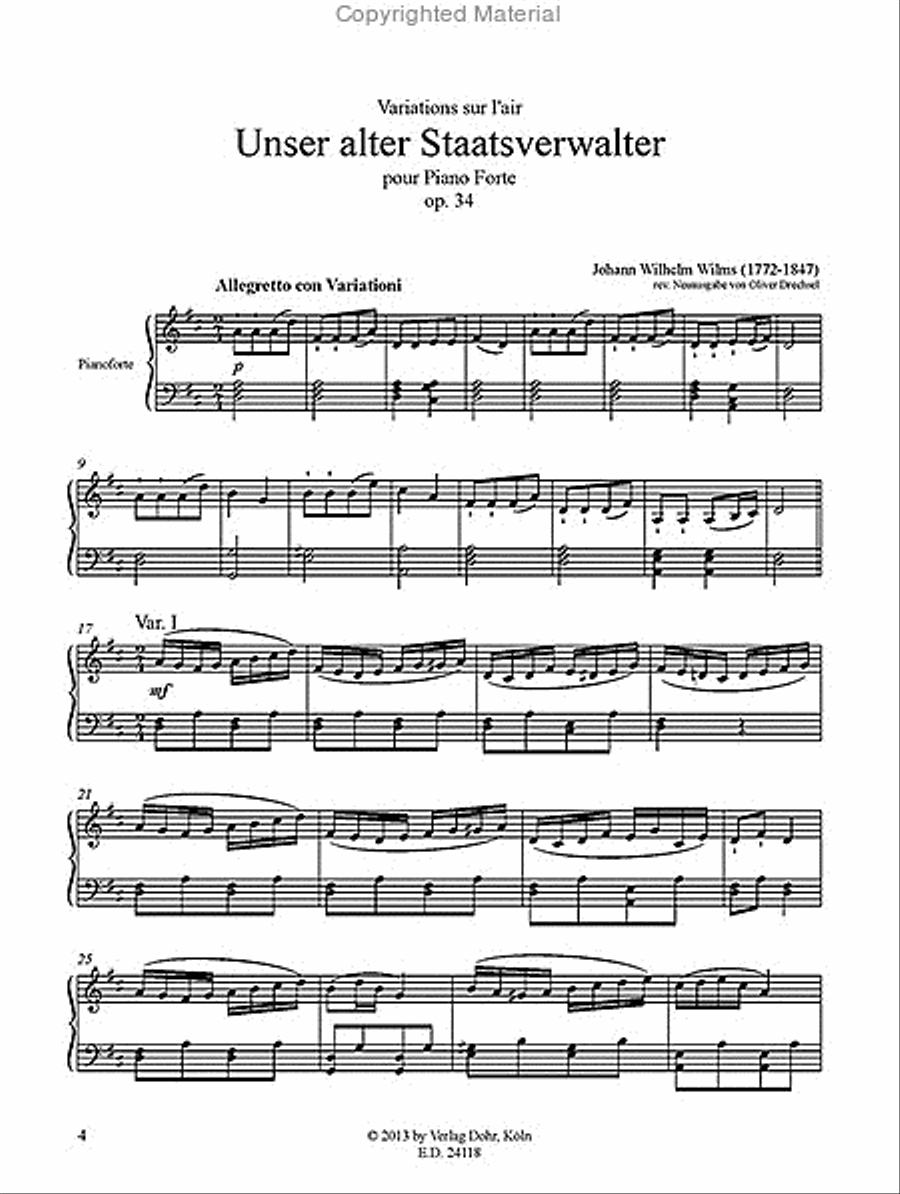 Variationen Vol. 4 für Pianoforte Piano Solo scores gallery preview page 2