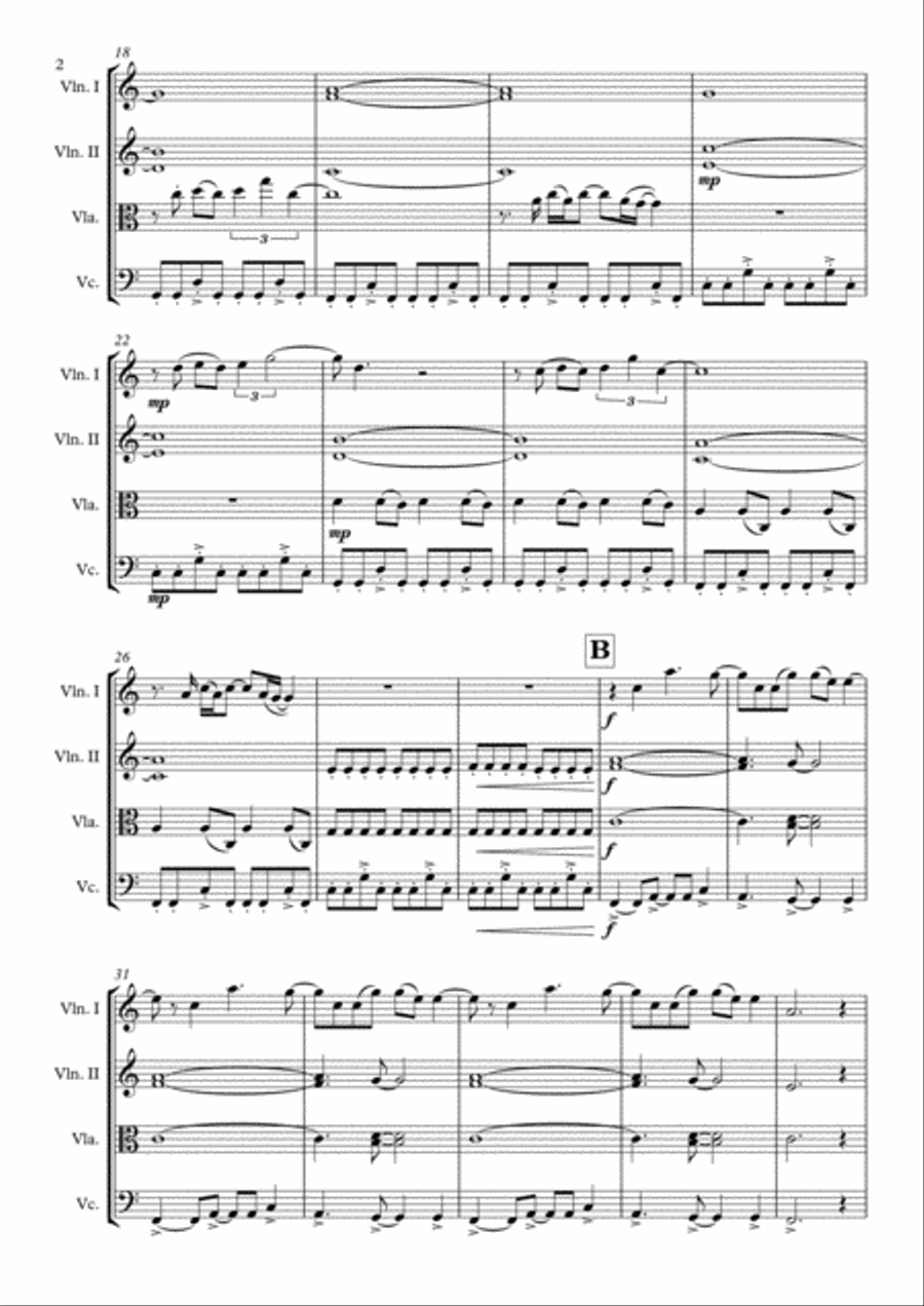 Yellow Yellow String Quartet scores gallery preview page 3