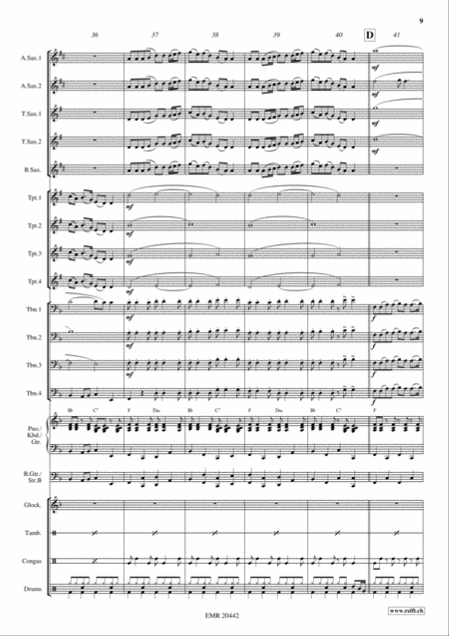 Irish Favorites Big Band scores gallery preview page 10
