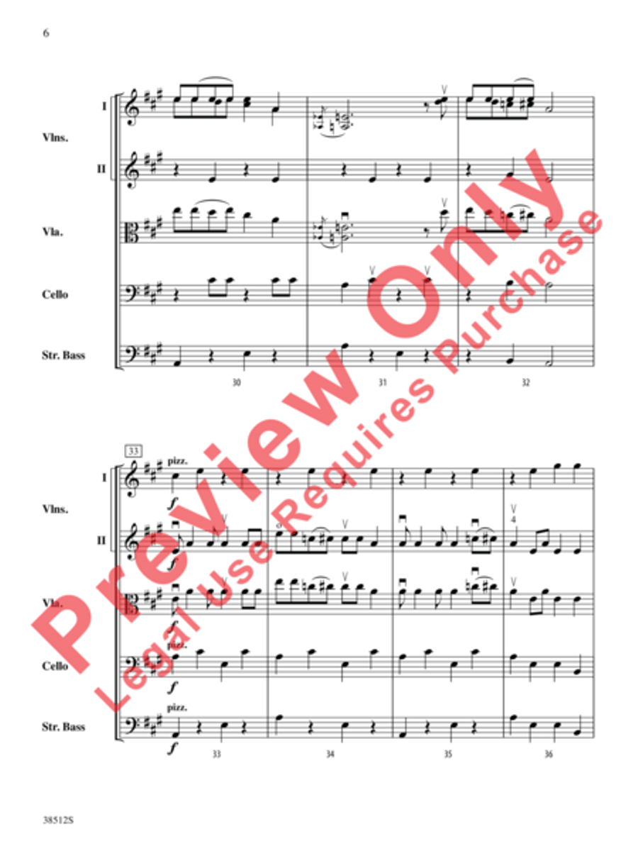 Bluegrass Fiddle Frenzy String Orchestra scores gallery preview page 7