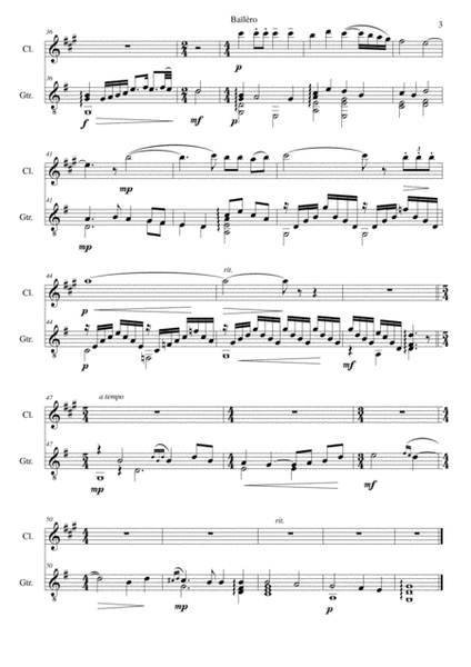Bailero for clarinet and guitar image number null