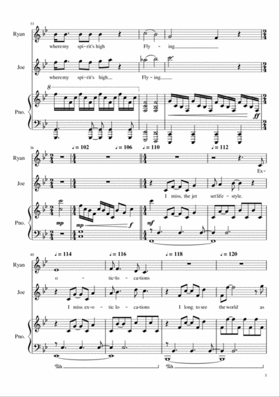 Back Up In The Sky Piano scores gallery preview page 5