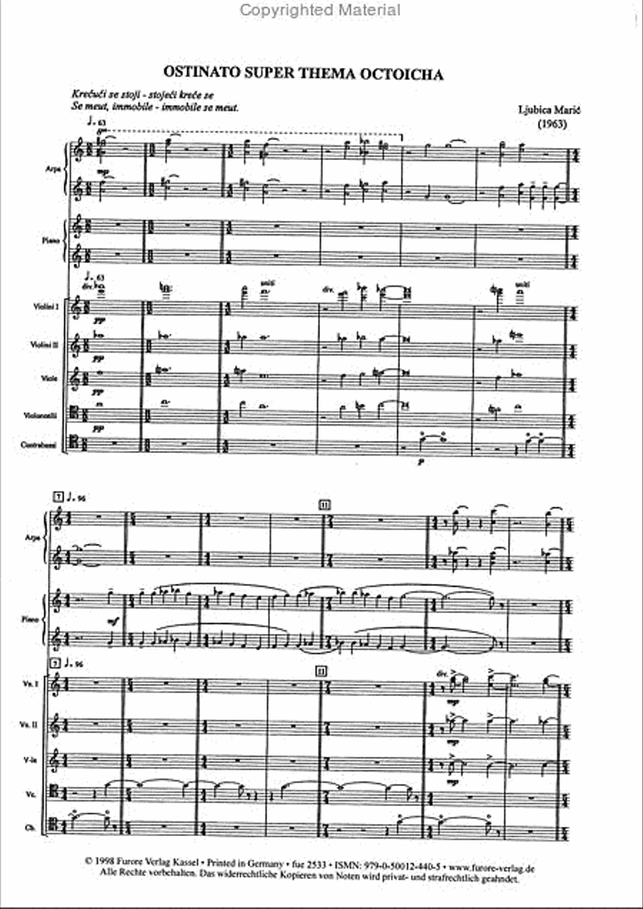 Ostinato super Thema Octoicha Orchestra scores gallery preview page 2