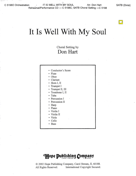 It is Well with My Soul