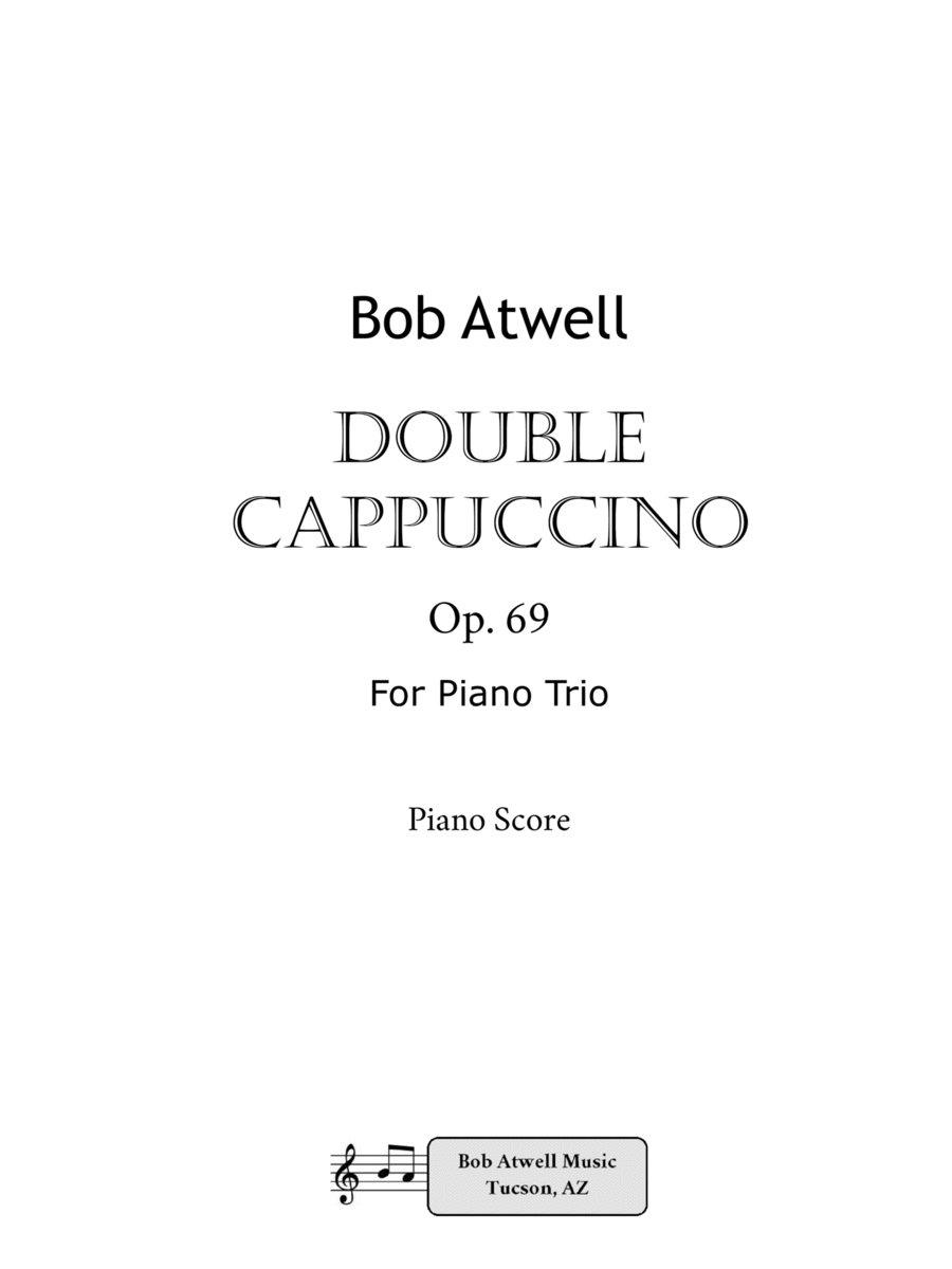 Double Cappuccino Piano Trio scores gallery preview page 1