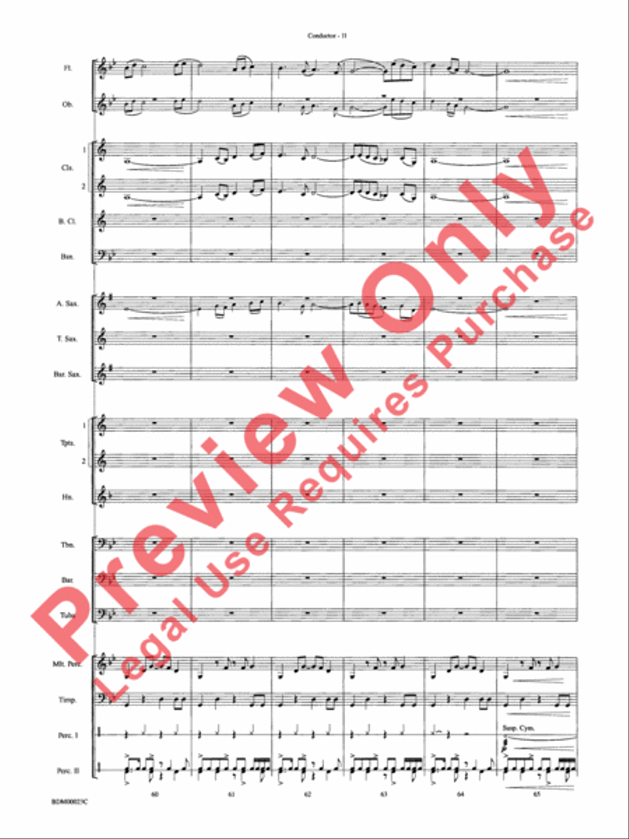 Under the Rice Moon Under the Rice Moon Concert Band scores gallery preview page 14