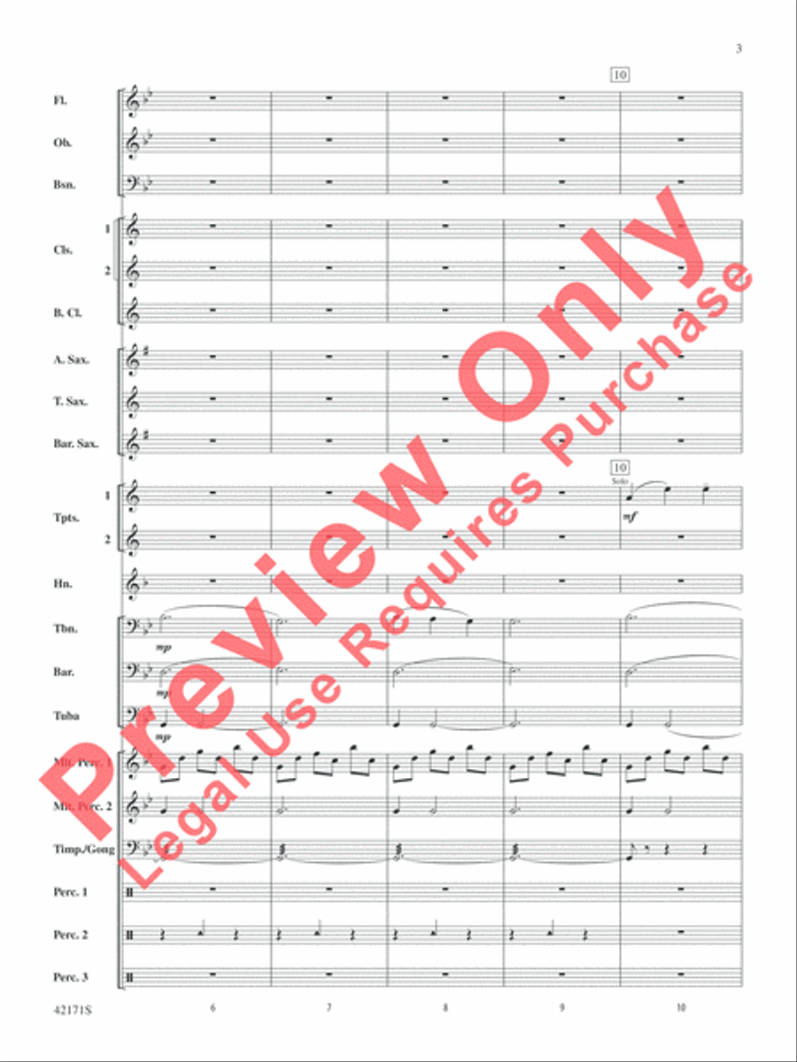 Prelude and Firestorm Concert Band scores gallery preview page 4