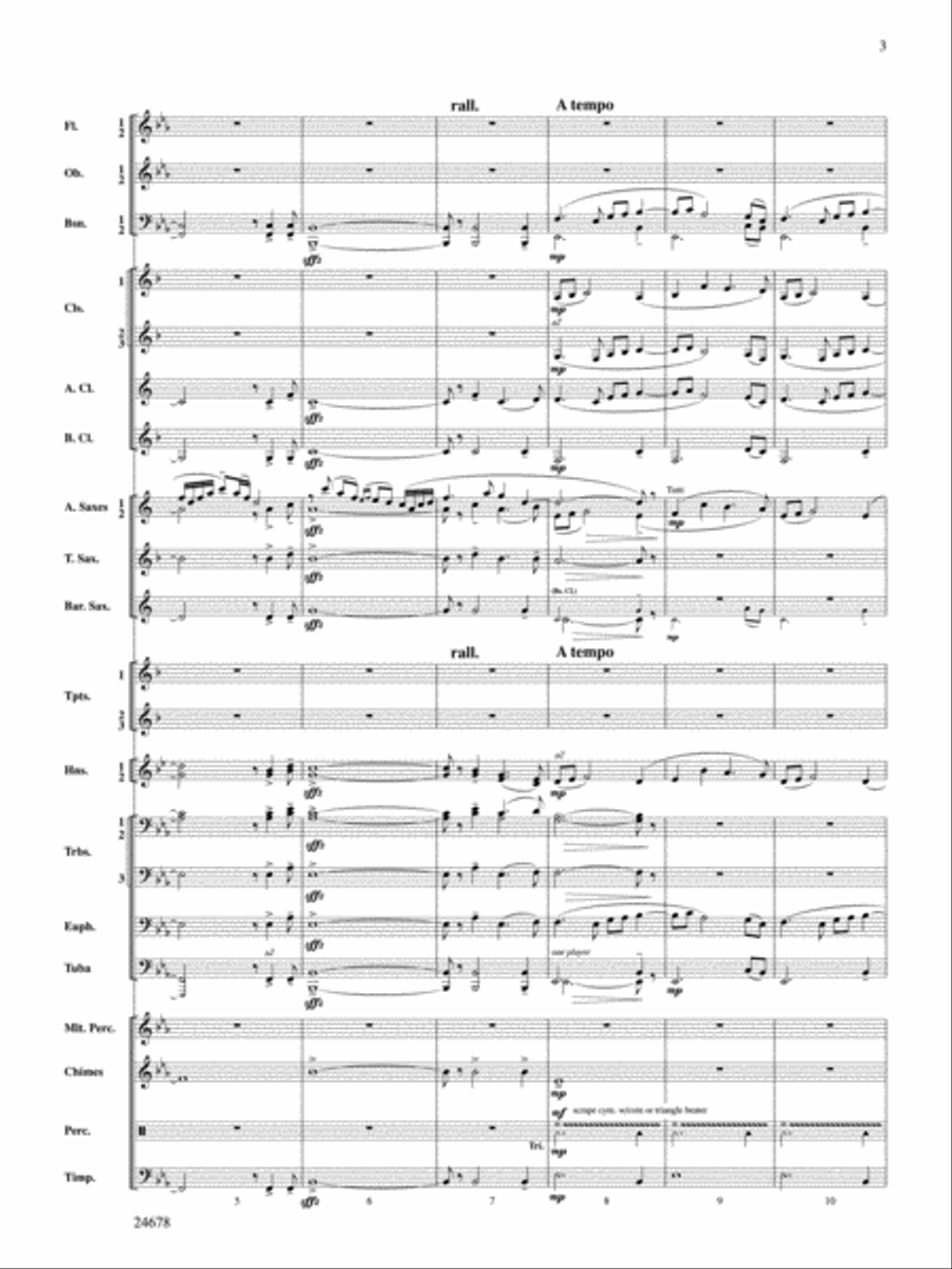 Starlight Memories Concert Band scores gallery preview page 3