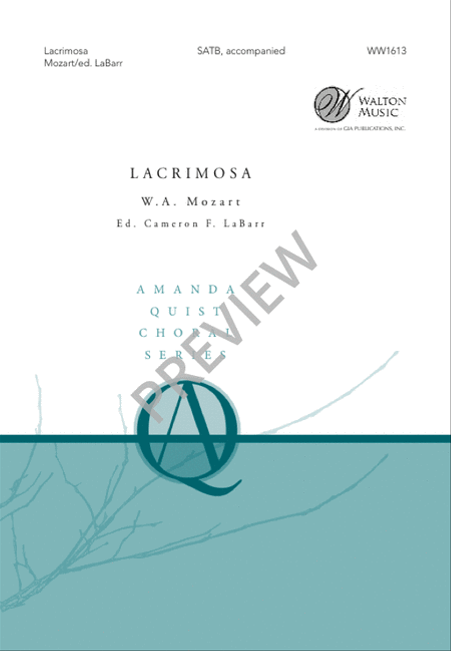 Lacrimosa Lacrimosa 4-Part scores gallery preview page 2