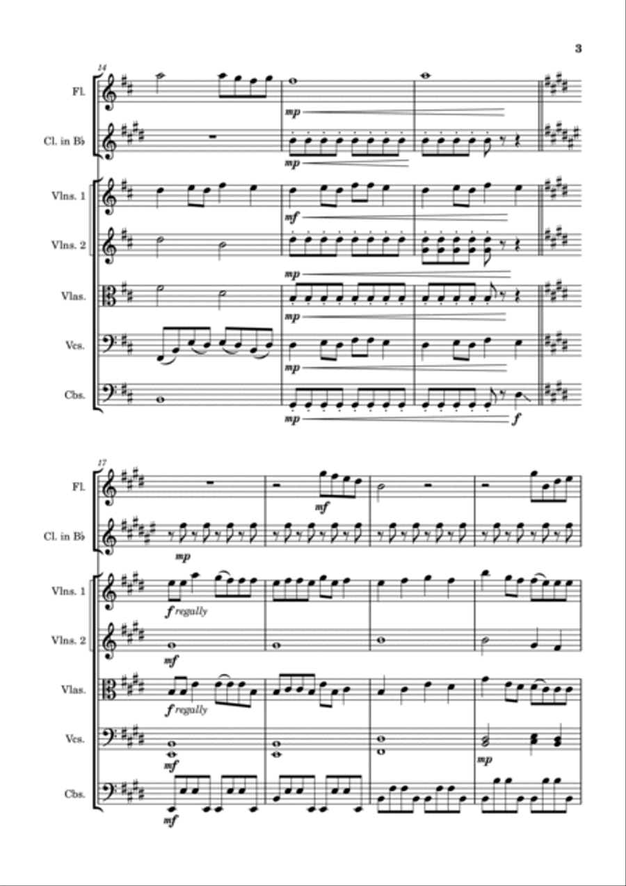 Cruel Summer Chamber Orchestra scores gallery preview page 3