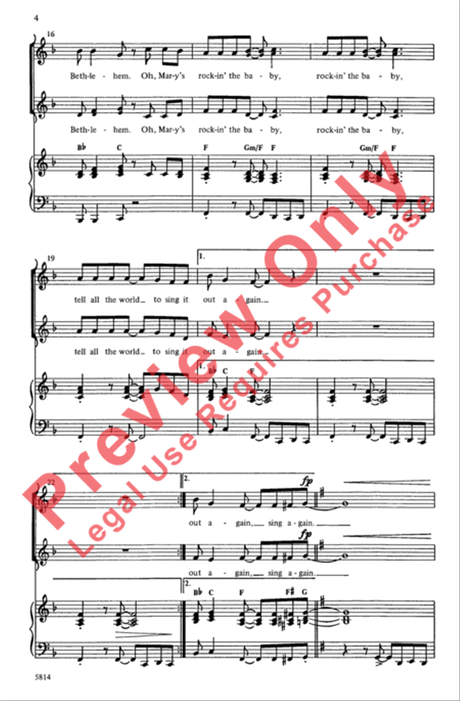 Rockin' the Baby 2-Part scores gallery preview page 4