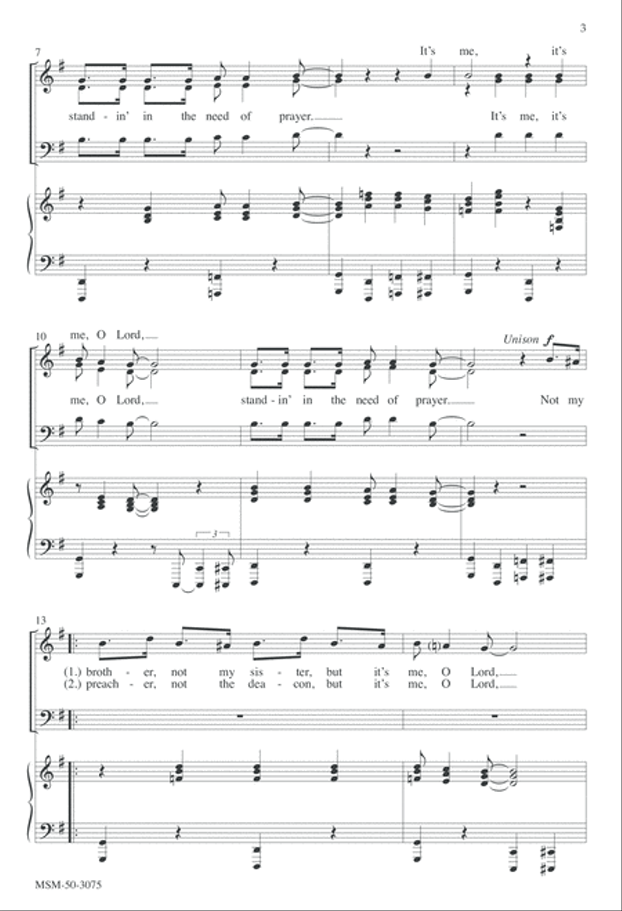 Standin' in the Need of Prayer STB scores gallery preview page 3