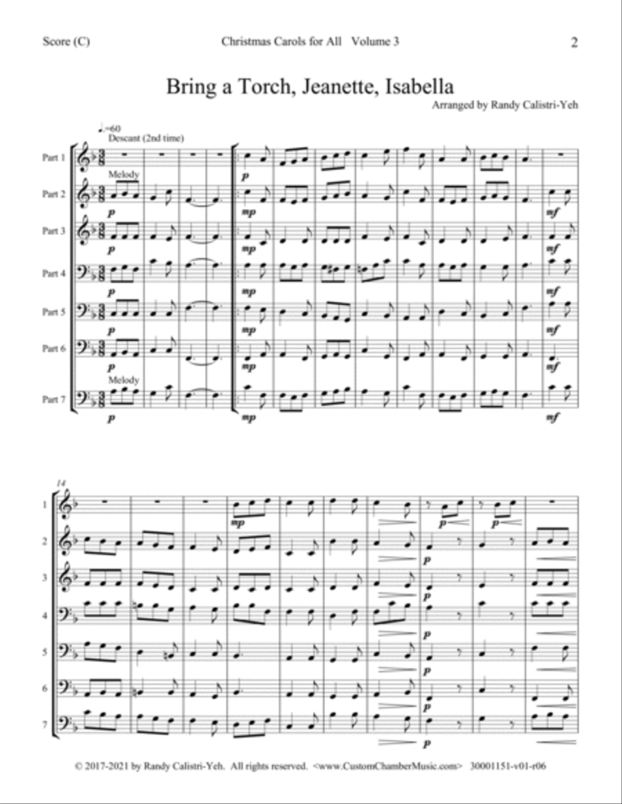 Christmas Carols for All, Volume 3 (Flexible Ensemble) Small Ensemble scores gallery preview page 6