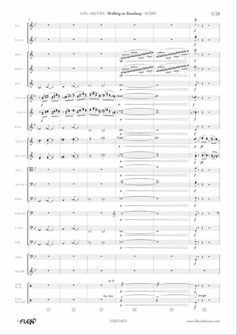 Walking on Broadway Walking on Broadway Concert Band scores gallery preview page 4