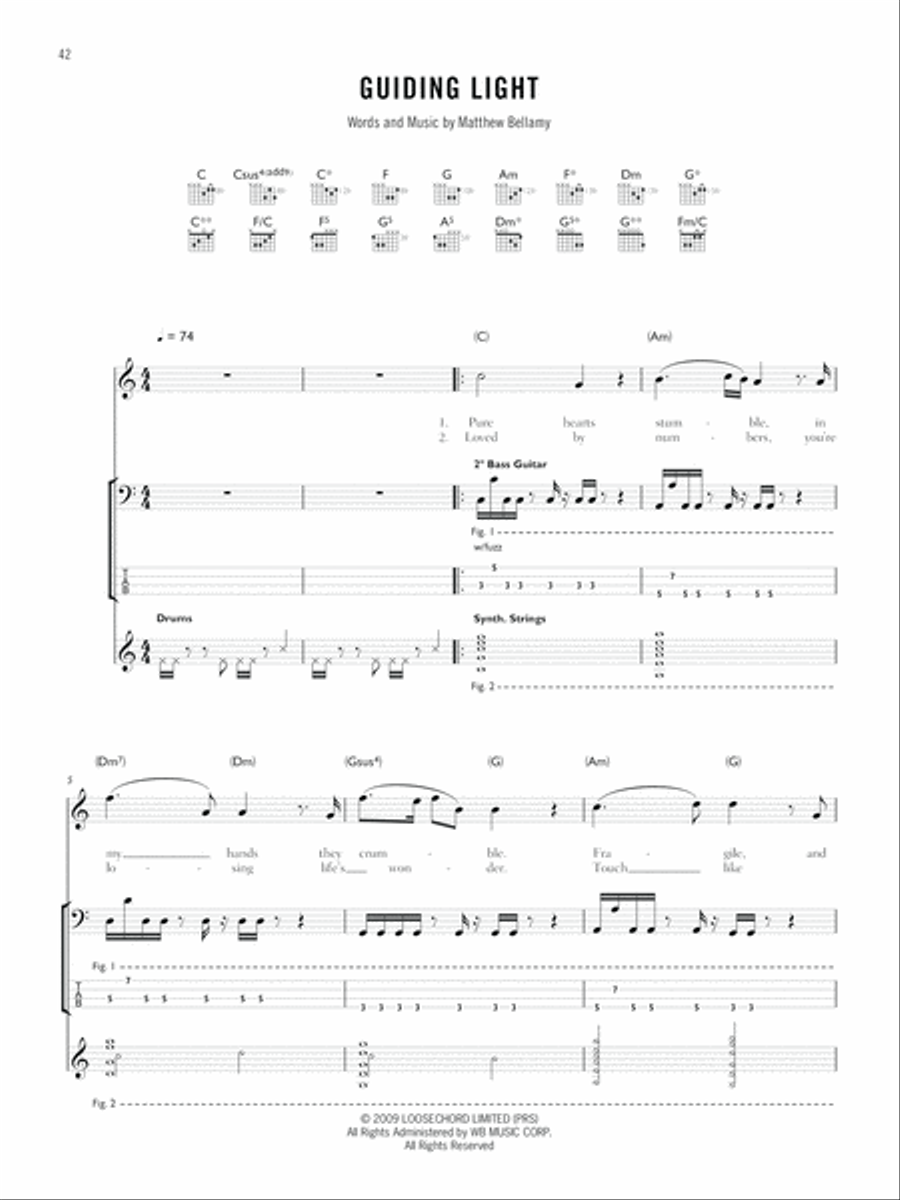 Guiding Light Guiding Light Guitar Tablature scores gallery preview page 1