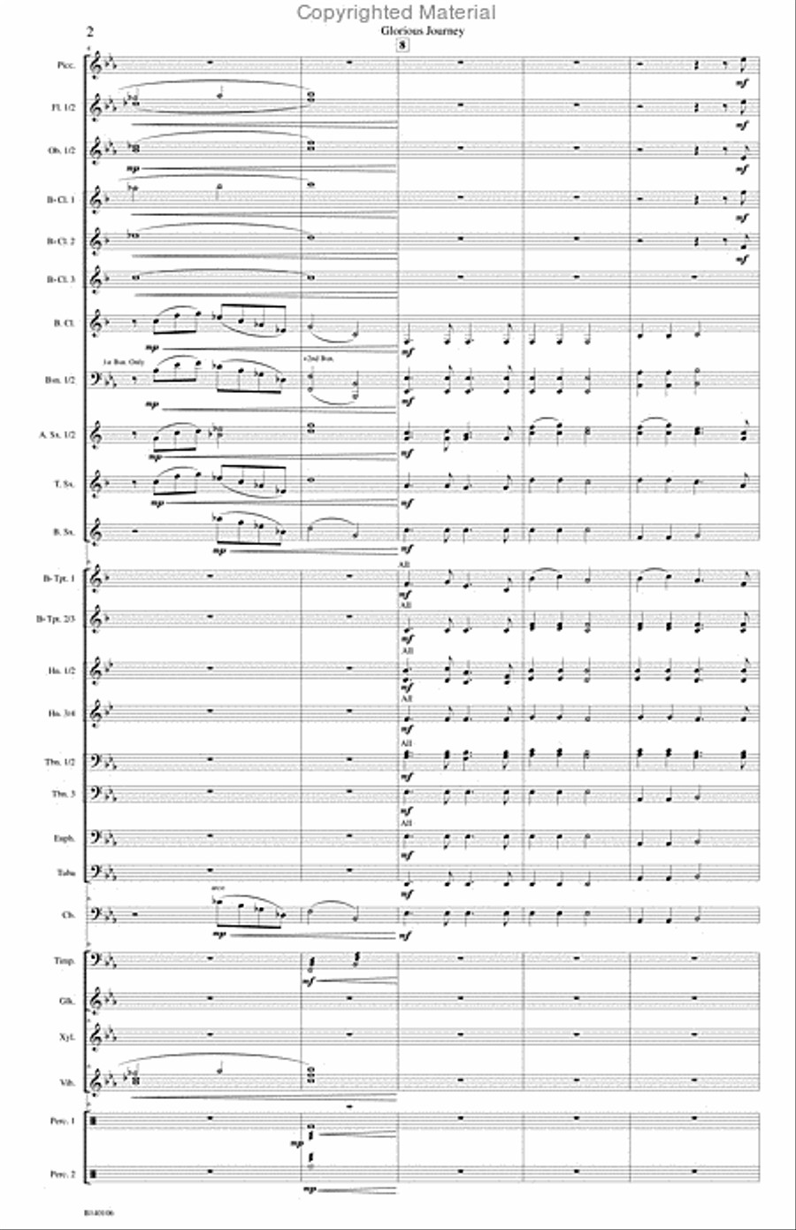 Glorious Journey Concert Band scores gallery preview page 5