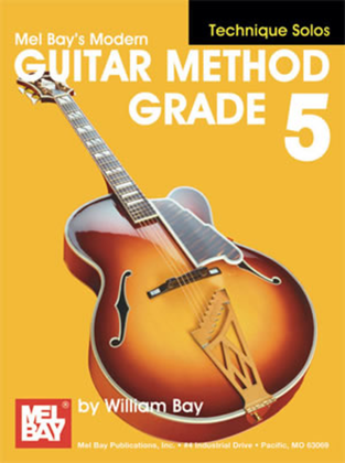 Book cover for Modern Guitar Method Grade 5, Technique Solos