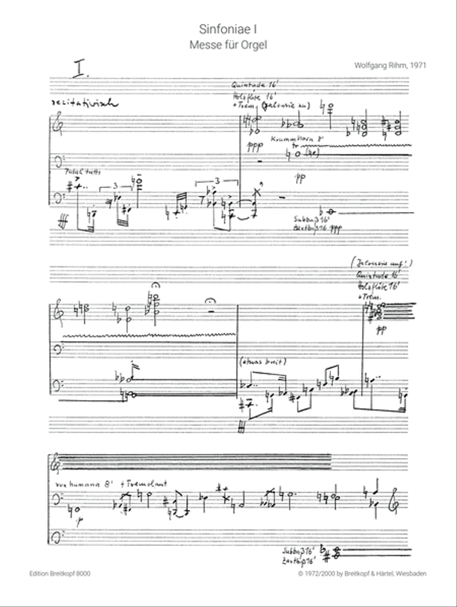 Sinfoniae I Organ scores gallery preview page 2