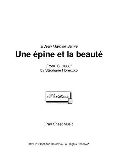 Une épine et la beauté (for iPad) image number null