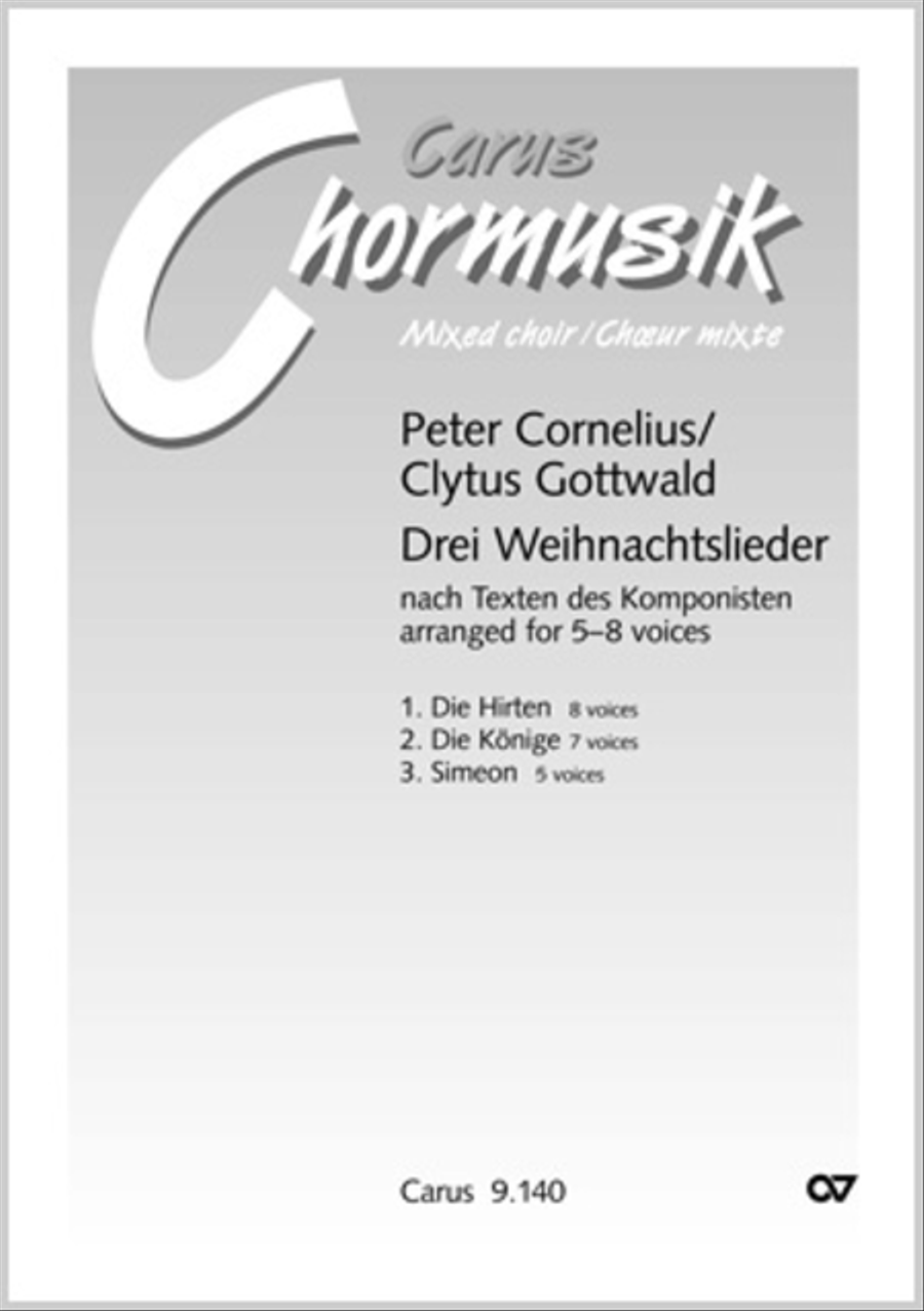 Cornelius / Gottwald: Three Christmas Songs Score scores gallery preview page 1
