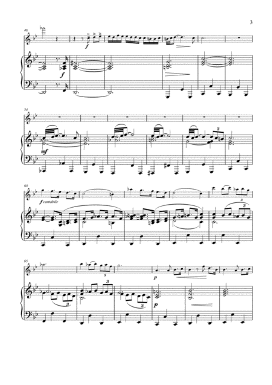 Albinoni - Adagio in G minor for violin and piano Violin Solo scores gallery preview page 3