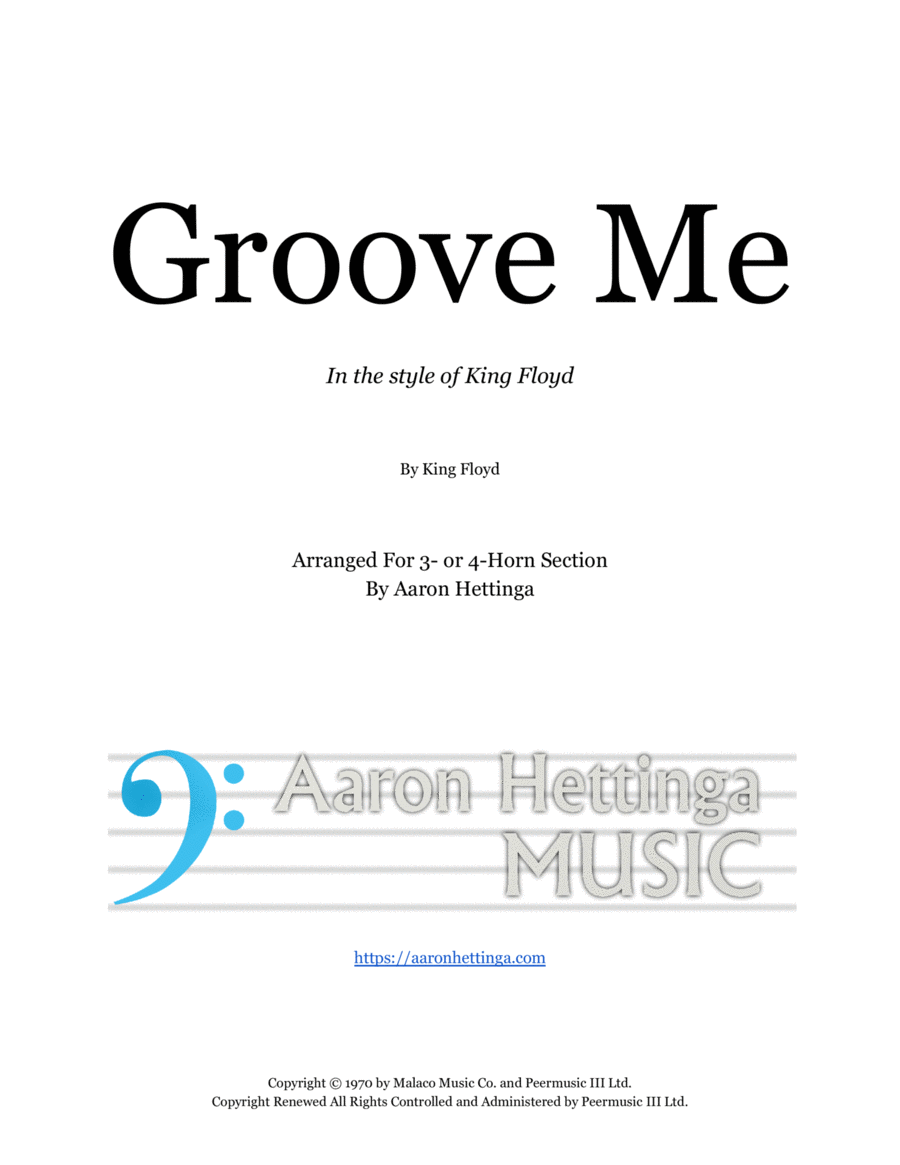 Groove Me Small Ensemble scores gallery preview page 1