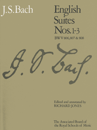 Book cover for English Suites, Nos. 1-3