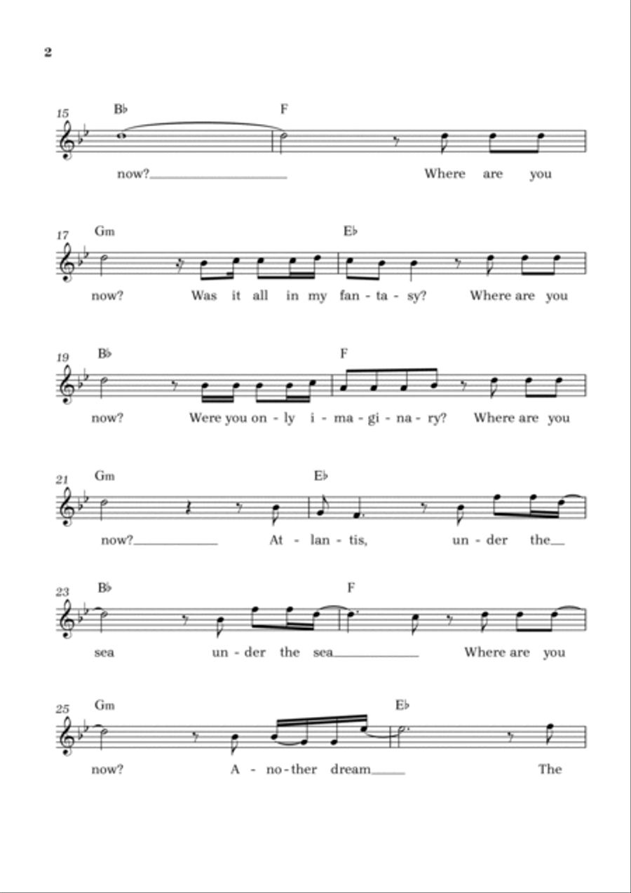Faded Faded Violin Solo scores gallery preview page 2