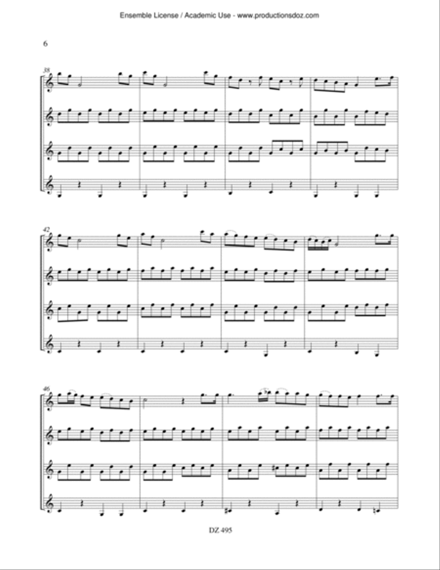 Sérénade Guitar Ensemble scores gallery preview page 5