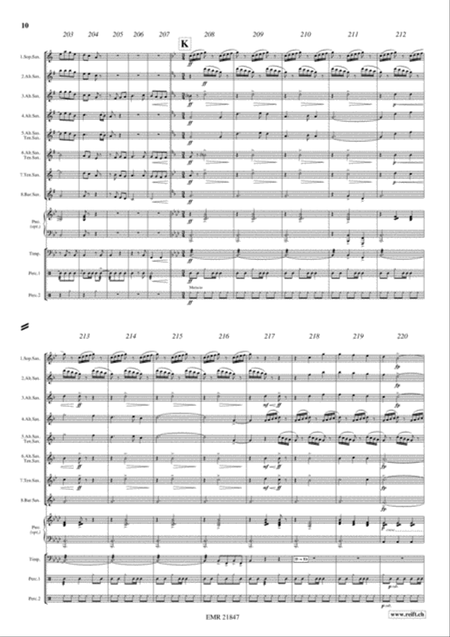 Irish Story Saxophone Ensemble scores gallery preview page 10