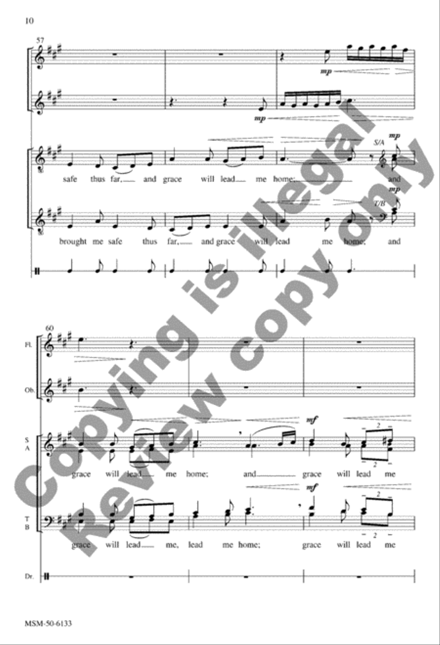 Amazing Grace Amazing Grace 4-Part scores gallery preview page 9