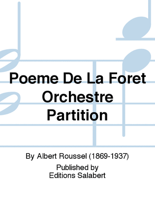 Poeme De La Foret Orchestre Partition