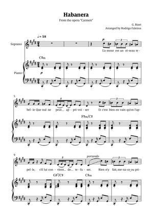 Habanera (for soprano - C# minor/major)