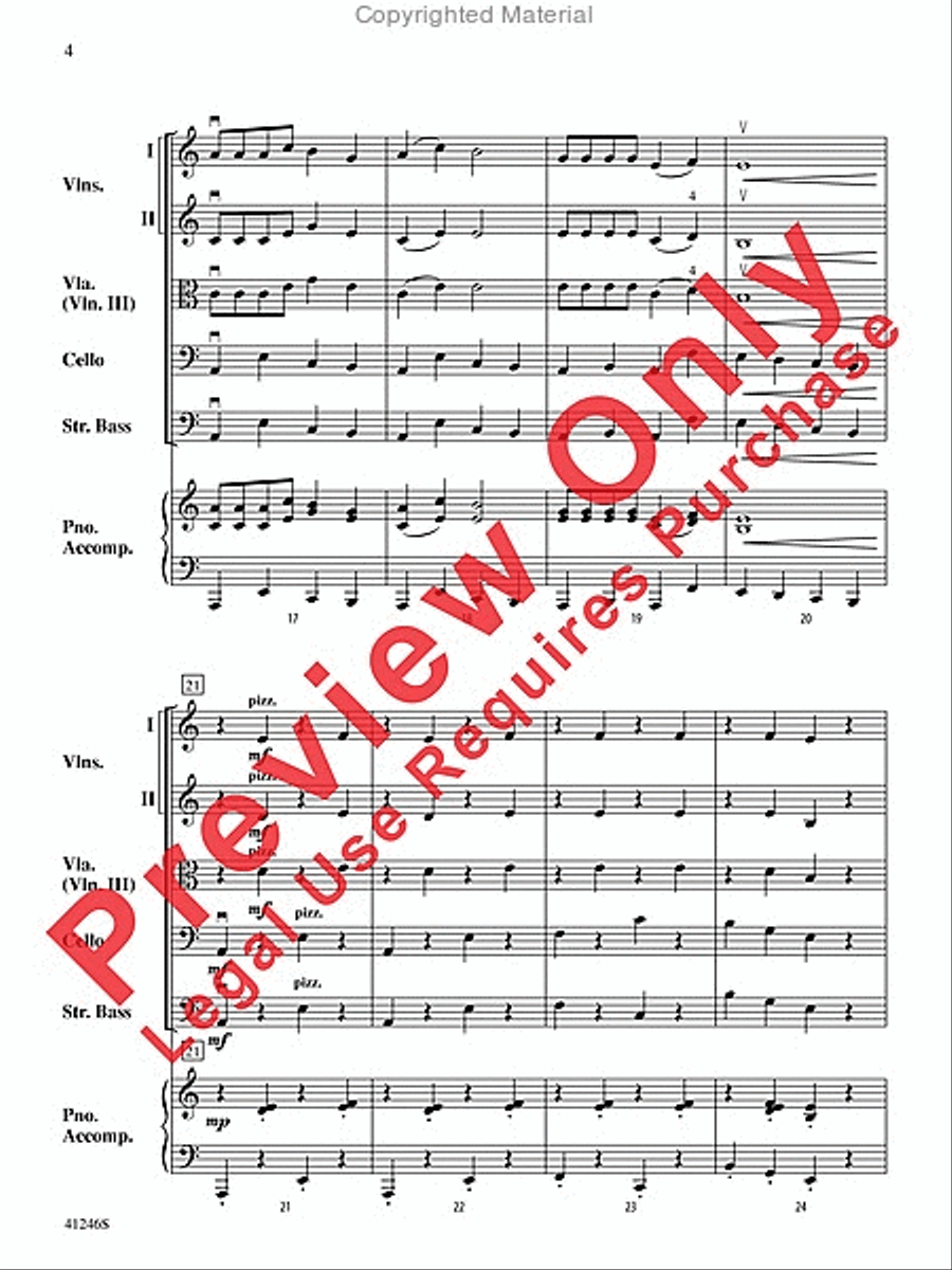 Walk of the Silent Zombies String Orchestra scores gallery preview page 4