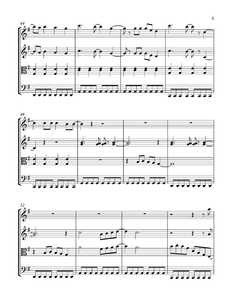 You Belong With Me String Quartet scores gallery preview page 6