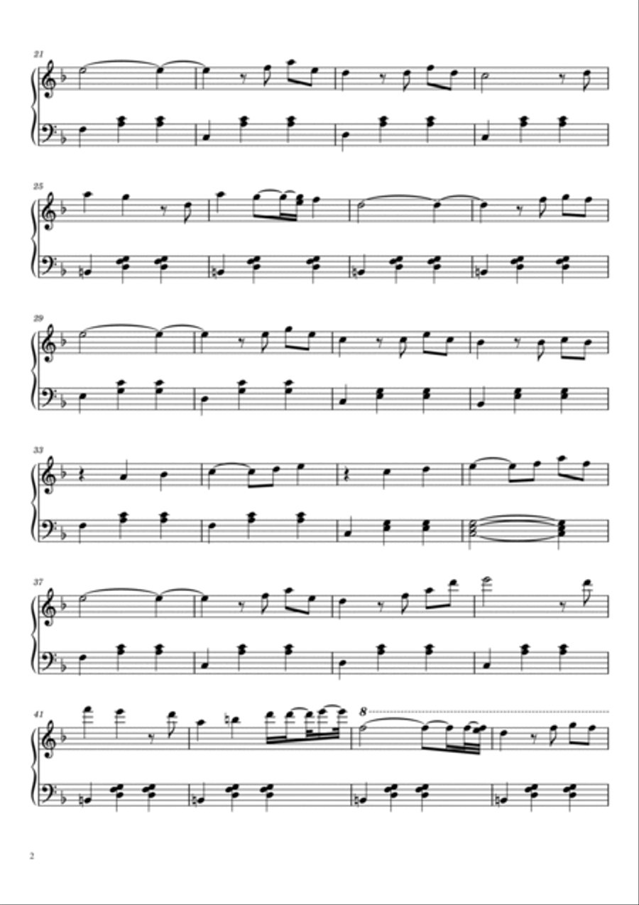 Up With Titles Piano Solo scores gallery preview page 2