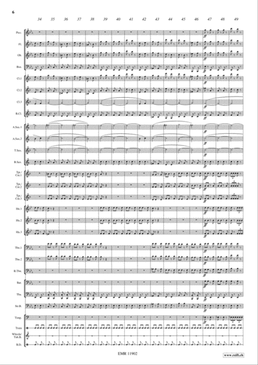 Copenhagen Steam Railway Galop Concert Band scores gallery preview page 7
