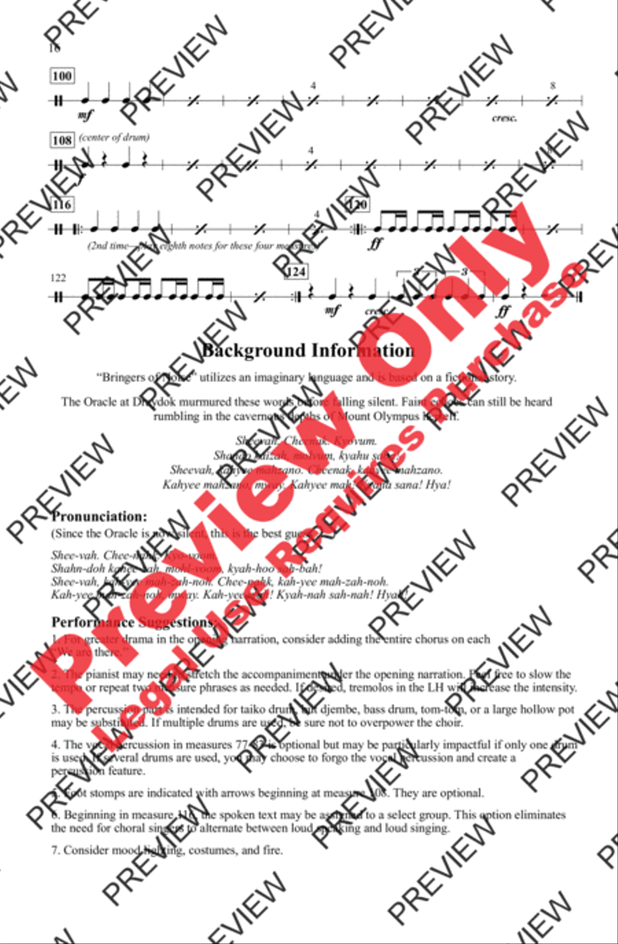 Bringers of Noise 3-Part scores gallery preview page 16