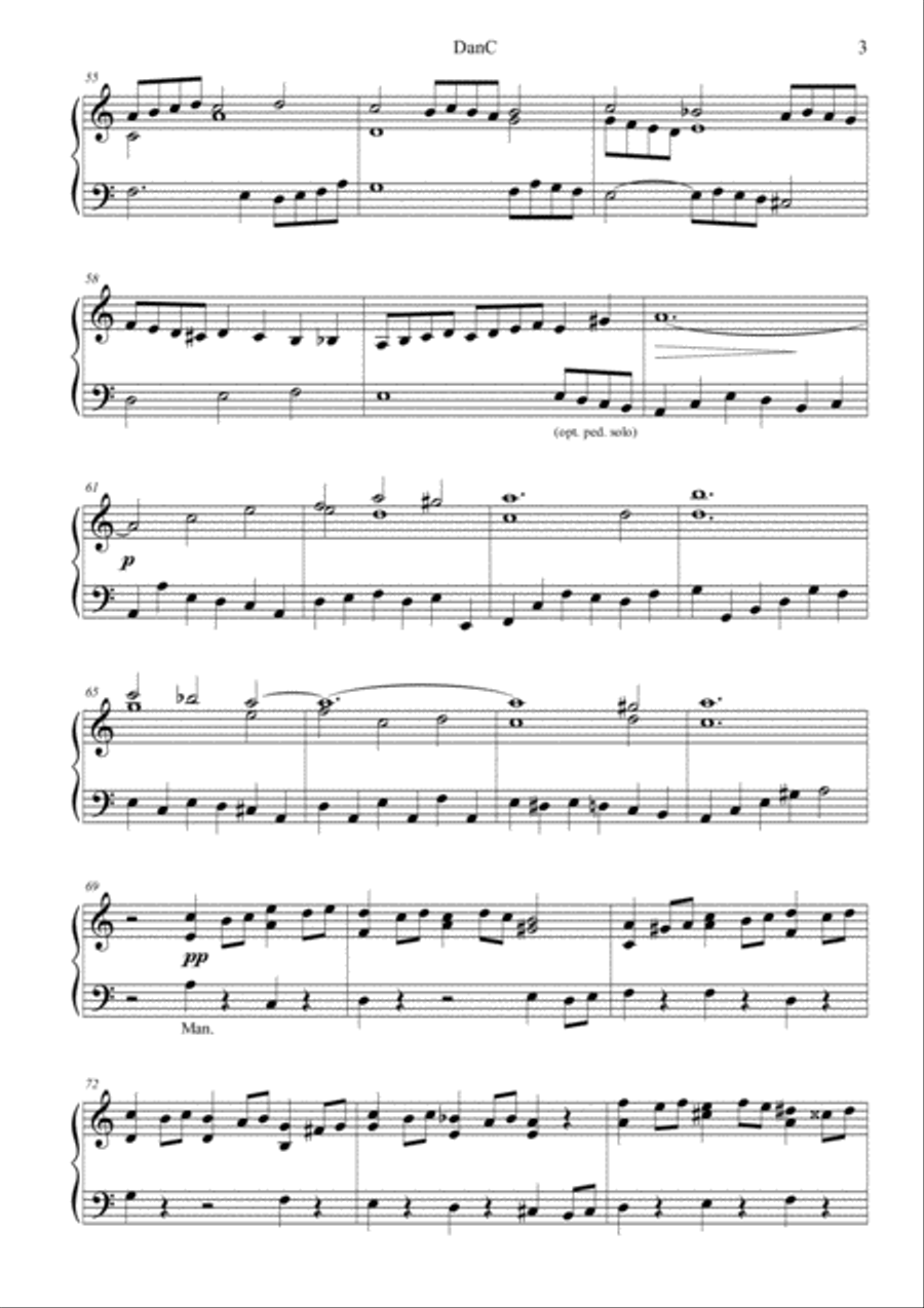 DanC - Passacaglia for solo Organ (ped. ad lib.) image number null