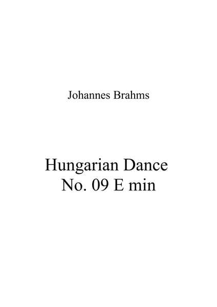 Hungarian Dance No 09 E min