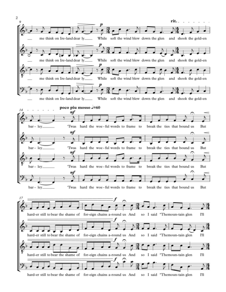 The Wind That Shakes the Barley (SATB Chorus) image number null