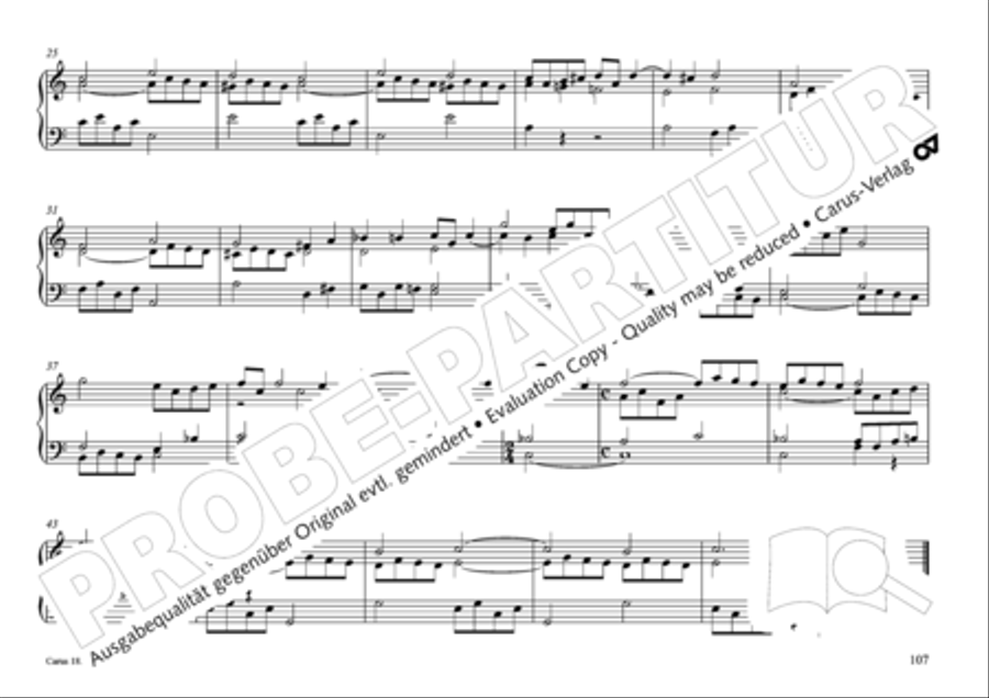 Pastoral music for organ, vol. 2: Germany, Bohemia, Austria, South Tyrol Organ Solo scores gallery preview page 108