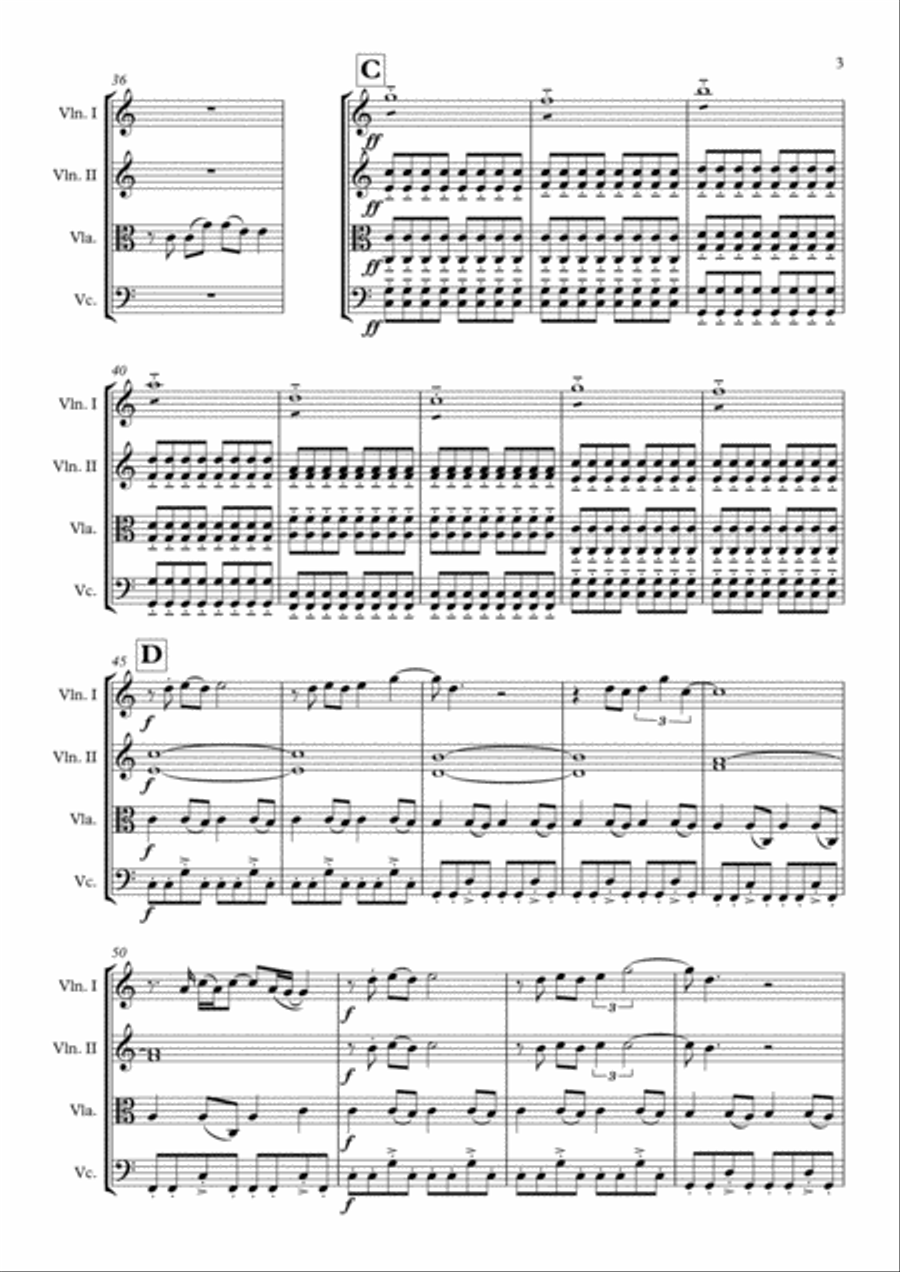 Yellow Yellow String Quartet scores gallery preview page 4