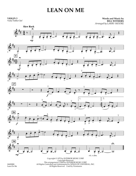 Lean On Me - Violin 3 (Viola T.C.)